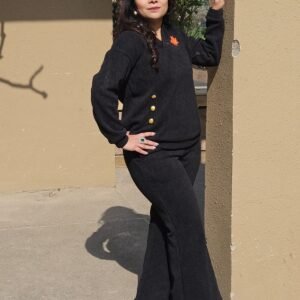 Royal-black-Co-ord-set